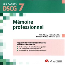 Dscg 7 : Memoire Professionnel : Guide Pratique Pour Reussir Votre Memoire Et Sa Soutenance (2e Edition) 