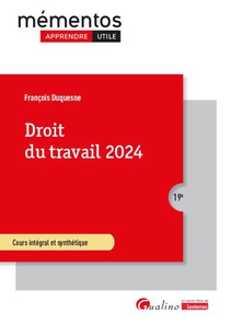 Droit Du Travail 2024 : Cours Integral Et Synthetique (19e Edition) 