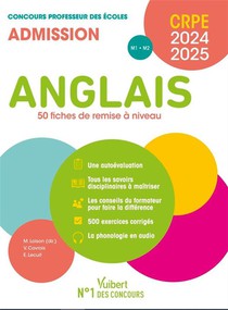 Crpe ; Anglais ; 50 Fiches De Remise A Niveau (edition 2024/2025) 
