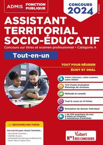 Concours Assistant Territorial Socio-educatif - Categorie A - Tout-en-un : Concours Externe Et Examen Professionnel 2024 