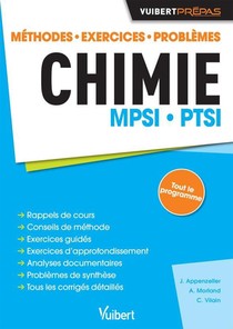Chimie ; Mpsi, Ptsi ; Methodes, Exercices, Problemes 