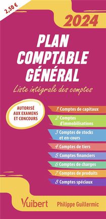 Fast & Curious : Plan Comptable General : Liste Integrale Des Comptes (edition 2024/2025) 