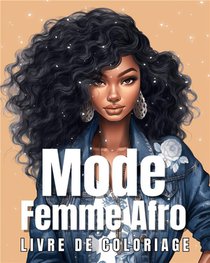 Mode Femme Afro : Livre De Coloriage 