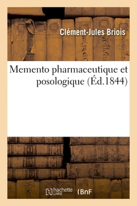 Memento Pharmaceutique Et Posologique 