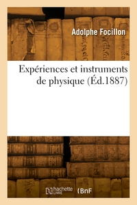 Experiences Et Instruments De Physique 