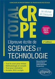 Reussir L'epreuve Ecrite De Sciences Et Technologie : Crpe ; Nouveau Concours (edition 2022) 
