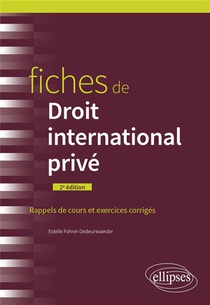 Fiches De Droit International Prive (2e Edition) 