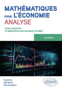 Mathematiques Pour L'economie : Analyse ; Licence ; Cours, Exercices Et Applications Economiques Corriges 