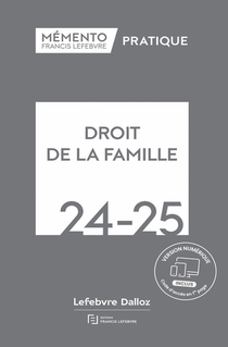 Memento Droit De La Famille 2024-2025 