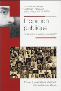L'opinion Publique ; De La Science Politique Au Droit ? 