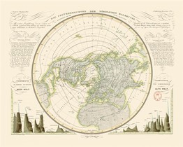 Carte Geographie Nostalgique Bnf : Lignes Isothermes 