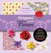 Origami Traditionnels Japonais : Fleurs ; Kit Complet Avec Un Livret Et 120 Feuilles 