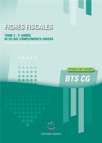Fiches Fiscales Tome 2 ; Bts Cg, 2e Annee (edition 2023) 