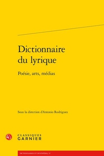 Dictionnaire Du Lyrique : Poesie, Arts, Medias 