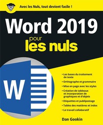 Word Pour Les Nuls (edition 2019) 
