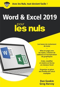 Word Et Excel Poche Pour Les Nuls (edition 2019) 