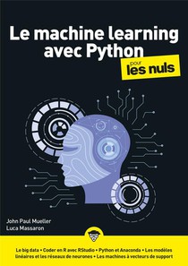 La Machine Learning Et Python Megapoche Pour Les Nuls 
