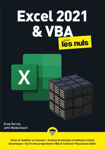 Excel 2021 Et Vba Megapoche Pour Les Nuls 