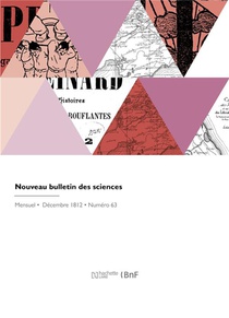 Nouveau Bulletin Des Sciences 
