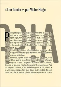 L'or Fumier : Livre-affiche Noir Et Blanc Sur Papier Ivoire 