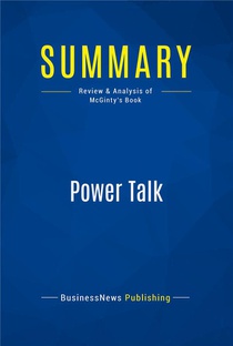 Summary : Power Talk (review And Analysis Of Mcginty's Book) 