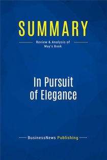 In Pursuit Of Elegance : Review And Analysis Of Way's Book 