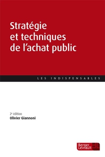 Strategie Et Techniques De L'achat Public (2e Edition) 