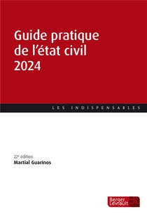 Guide Pratique De L'etat Civil (edition 2024) 