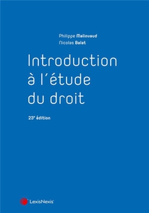 Introduction A L'etude Du Droit (23e Edition) 