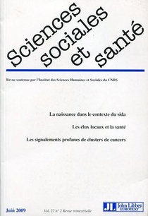 Sciences Sociales Et Sante ; La Naissance Dans Le Contexte Dusida ; Les Elus Locaux Et La Sante 