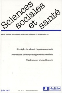 Revue Sciences Sociales Et Sante N.30 ; Vol. 2 ; Juin 2012 