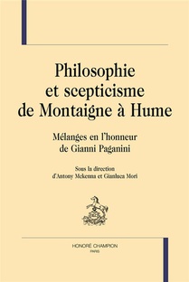 Philosophie Et Scepticisme De Montaigne A Hume 