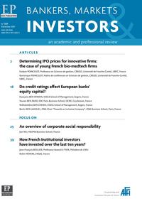 Determining Ipo Price For Innovative Firms:the Case Of Young French-bmi 159-2019 - Bankers, Markets 