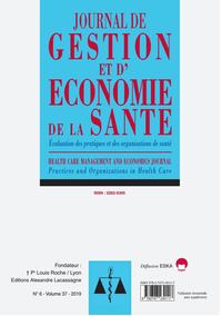 Evaluation Des Pratiques Et Des Organisations De Sante-jges 6-2019 - Journal De Gestion Et D'economi 