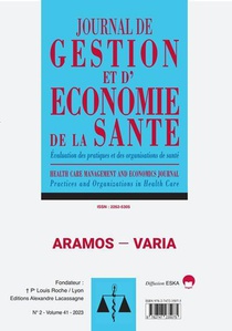 Journal De Gestion Et D'economie De La Sante N.41 : Evaluation Des Pratiques Et Des Organisations De Sante 