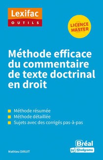 Methode Efficace Du Commentaire De Texte Doctrinal En Droit 