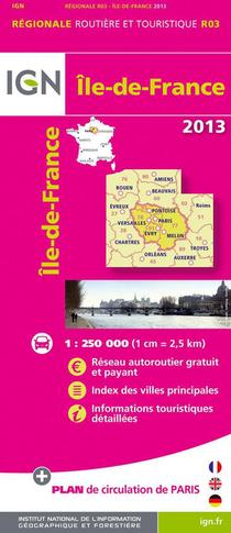 Aed Ile-de-france 2013 1/250.000 