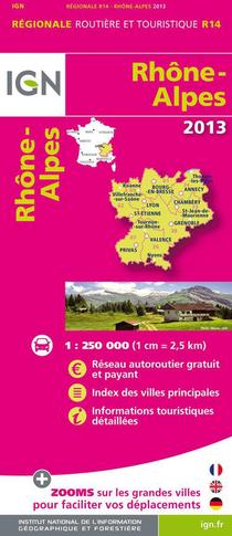 Aed Rhone/alpes 2013 1/250.000 