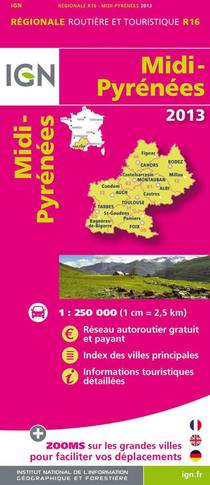 Aed Midi-pyrenees 2013 1/250.000 
