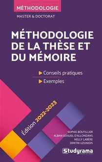 Mehodologie De La These Et Du Memoire : Master Et Doctorat 