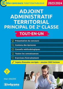 Adjoint Administratif Territorial Principal De 2e Classe : Concours (edition 2023/2024) 