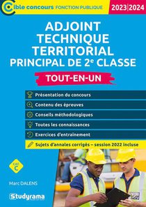 Adjoint Technique Territorial Principal De 2e Classe : Concours (edition 2023/2024) 