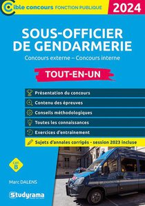 Sous-officier De Gendarmerie : Tout-en-un ; Concours Externe (edition 2024) 