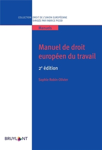 Manuel De Droit Europeen Du Travail (2e Edition) 