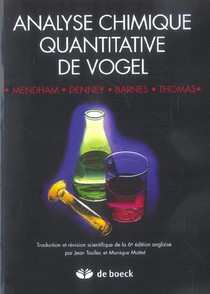 Analyse Chimique Quantitative De Vogel 