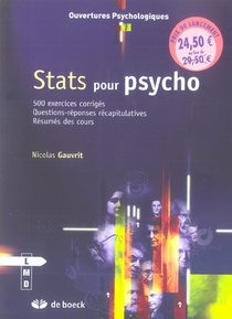 Stats Pour Psycho : Exercices, Corriges Et Qcm - Resume Des Cours 