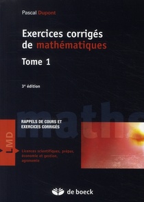 Exercices Corriges De Mathematiques T.1 