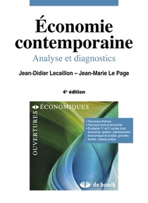 Economie Contemporaine : Analyse Et Diagnostics (4e Edition) 