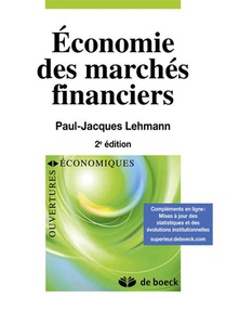 Economie Des Marches Financiers (2e Edition) 