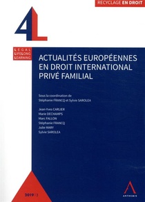 Actualites Europeennes En Droit International Prive Familial 